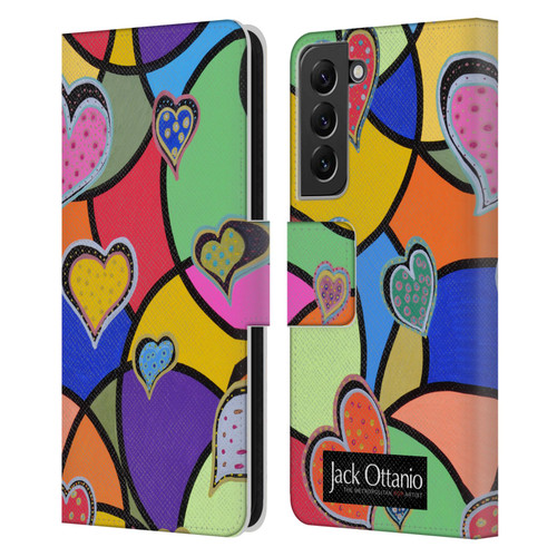 Jack Ottanio Art Hearts Of Diamonds Leather Book Wallet Case Cover For Samsung Galaxy S22+ 5G
