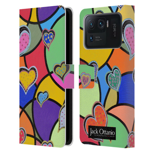 Jack Ottanio Art Hearts Of Diamonds Leather Book Wallet Case Cover For Xiaomi Mi 11 Ultra