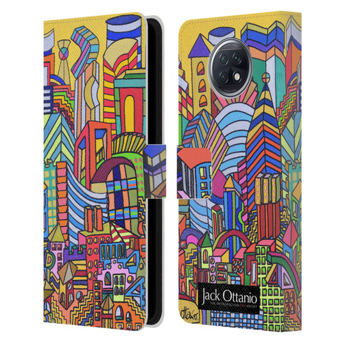 Jack Ottanio Art Boston City Leather Book Wallet Case Cover For Xiaomi Redmi Note 9T 5G