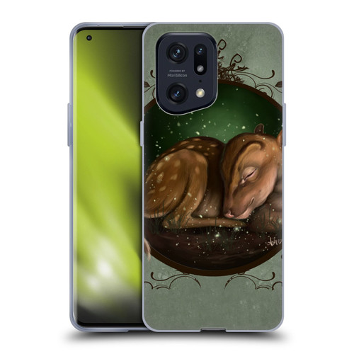 Ash Evans Animals Foundling Fawn Soft Gel Case for OPPO Find X5 Pro
