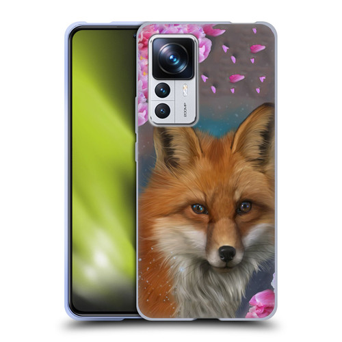 Ash Evans Animals Fox Peonies Soft Gel Case for Xiaomi 12T Pro