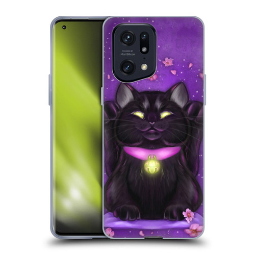 Ash Evans Black Cats Lucky Soft Gel Case for OPPO Find X5 Pro