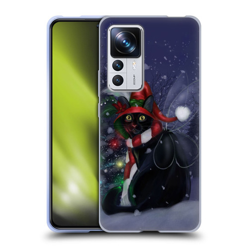 Ash Evans Black Cats Yuletide Cheer Soft Gel Case for Xiaomi 12T Pro