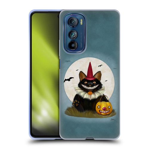 Ash Evans Black Cats 2 Halloween Cat Soft Gel Case for Motorola Edge 30