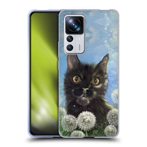 Ash Evans Black Cats 2 Dandelions Soft Gel Case for Xiaomi 12T Pro
