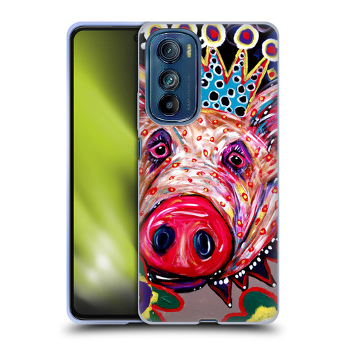 Mad Dog Art Gallery Animals Missy Pig Soft Gel Case for Motorola Edge 30