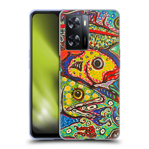 Mad Dog Art Gallery Assorted Designs Many Mad Fish Soft Gel Case for OPPO A57s