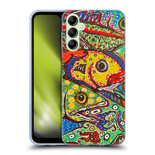 Mad Dog Art Gallery Assorted Designs Many Mad Fish Soft Gel Case for Samsung Galaxy A14 5G