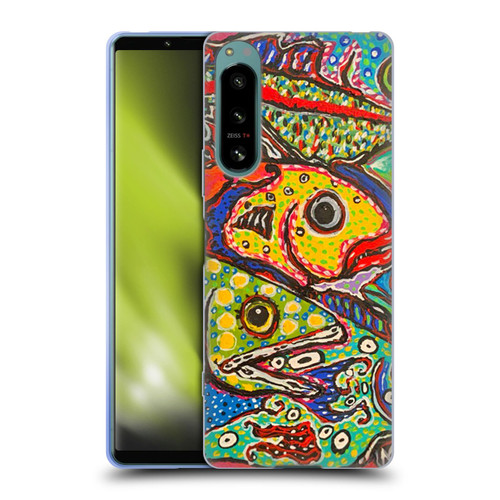 Mad Dog Art Gallery Assorted Designs Many Mad Fish Soft Gel Case for Sony Xperia 5 IV
