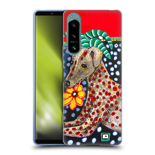 Mad Dog Art Gallery Dogs 2 Greyhound Soft Gel Case for Sony Xperia 5 IV