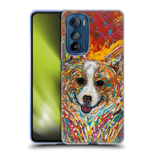 Mad Dog Art Gallery Dog 5 Corgi Soft Gel Case for Motorola Edge 30