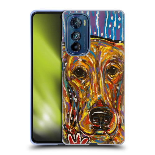 Mad Dog Art Gallery Dog 5 Golden Retriever Soft Gel Case for Motorola Edge 30
