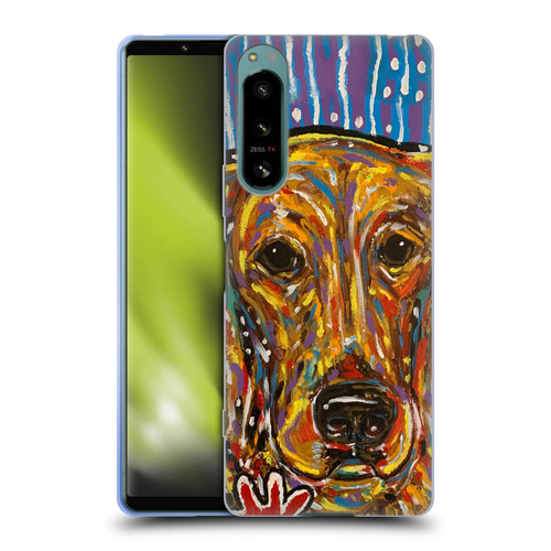 Mad Dog Art Gallery Dog 5 Golden Retriever Soft Gel Case for Sony Xperia 5 IV