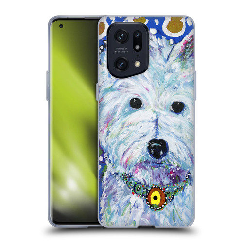 Mad Dog Art Gallery Dogs Westie Soft Gel Case for OPPO Find X5 Pro