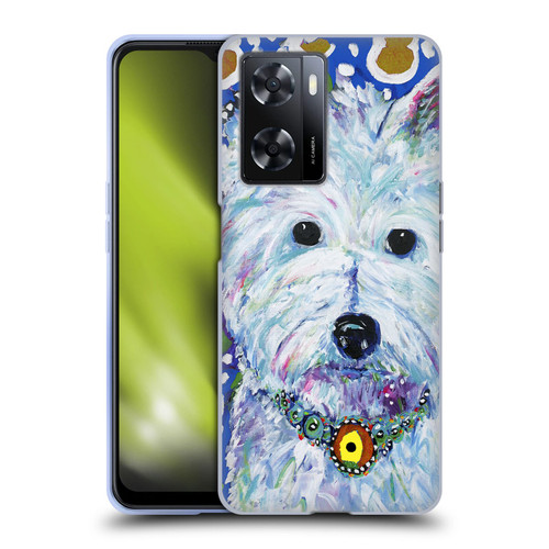 Mad Dog Art Gallery Dogs Westie Soft Gel Case for OPPO A57s