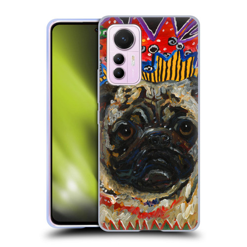 Mad Dog Art Gallery Dogs Pug Soft Gel Case for Xiaomi 12 Lite