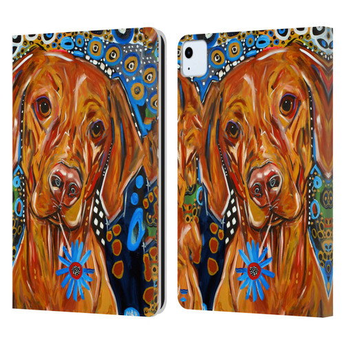 Mad Dog Art Gallery Dogs 2 Viszla Leather Book Wallet Case Cover For Apple iPad Air 11 2020/2022/2024