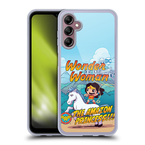 Super Friends DC Comics Toddlers Comic Covers Wonder Woman 2 Soft Gel Case for Samsung Galaxy A14 5G