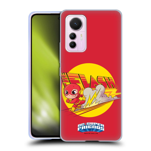 Super Friends DC Comics Toddlers Composed Art The Flash Soft Gel Case for Xiaomi 12 Lite