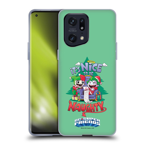 Super Friends DC Comics Toddlers Holidays Harley Joker Naughty Soft Gel Case for OPPO Find X5 Pro