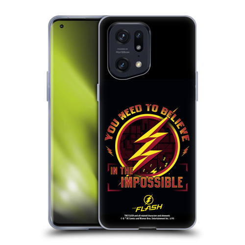The Flash TV Series Graphics Believe Soft Gel Case for OPPO Find X5 Pro