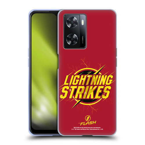 The Flash TV Series Graphics Lightning Strikes Soft Gel Case for OPPO A57s