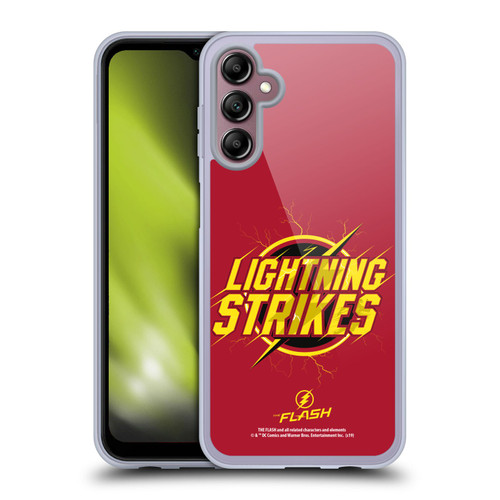 The Flash TV Series Graphics Lightning Strikes Soft Gel Case for Samsung Galaxy A14 5G