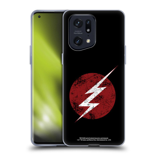 The Flash TV Series Logos Distressed Look Soft Gel Case for OPPO Find X5 Pro