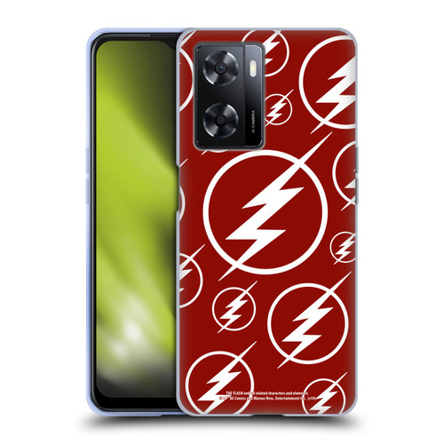 The Flash TV Series Logos Pattern Soft Gel Case for OPPO A57s