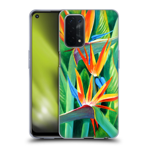 Graeme Stevenson Assorted Designs Birds Of Paradise Soft Gel Case for OPPO A54 5G