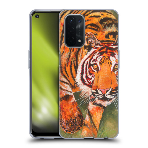 Graeme Stevenson Assorted Designs Tiger 1 Soft Gel Case for OPPO A54 5G