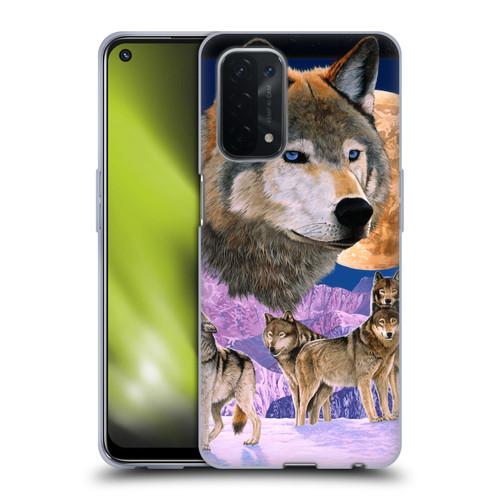 Graeme Stevenson Assorted Designs Wolves Soft Gel Case for OPPO A54 5G