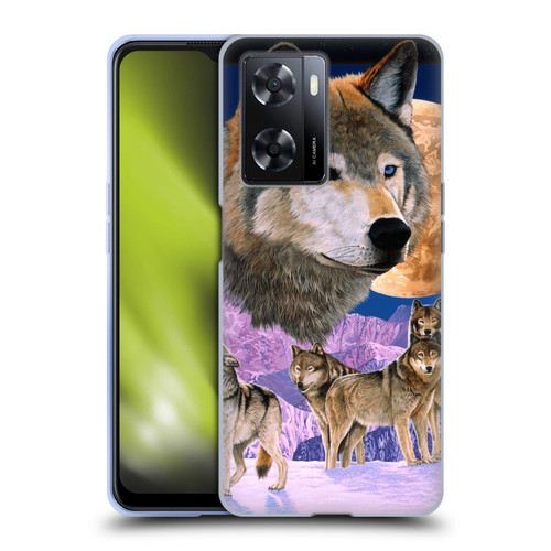 Graeme Stevenson Assorted Designs Wolves Soft Gel Case for OPPO A57s