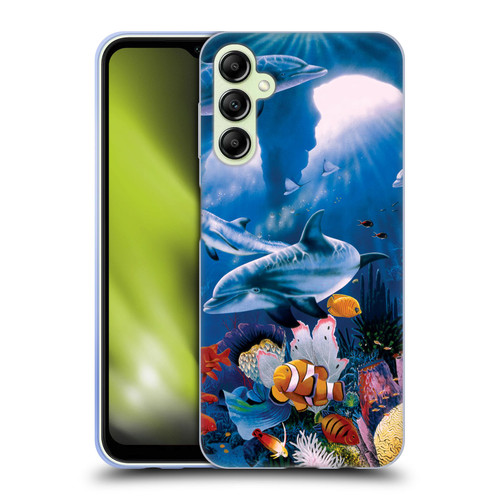Graeme Stevenson Assorted Designs Dolphins Soft Gel Case for Samsung Galaxy A14 5G