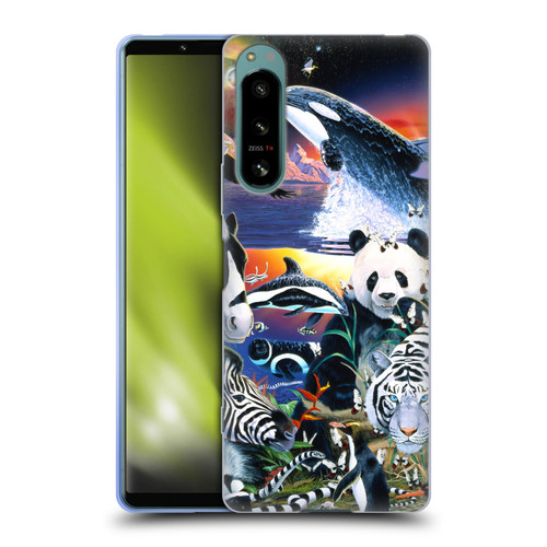 Graeme Stevenson Assorted Designs Animals Soft Gel Case for Sony Xperia 5 IV