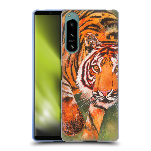 Graeme Stevenson Assorted Designs Tiger 1 Soft Gel Case for Sony Xperia 5 IV