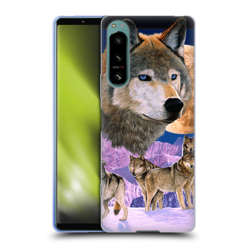 Graeme Stevenson Assorted Designs Wolves Soft Gel Case for Sony Xperia 5 IV