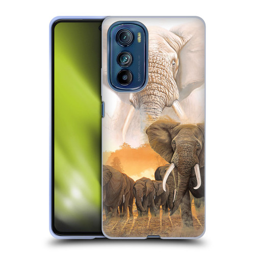 Graeme Stevenson Wildlife Elephants Soft Gel Case for Motorola Edge 30