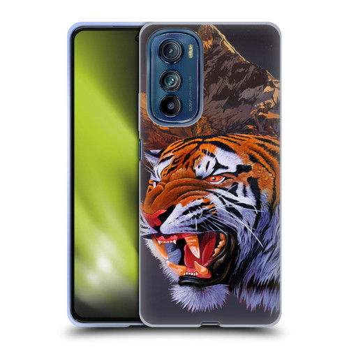 Graeme Stevenson Wildlife Tiger Soft Gel Case for Motorola Edge 30