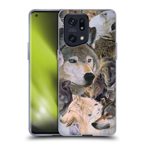 Graeme Stevenson Wildlife Wolves 1 Soft Gel Case for OPPO Find X5 Pro