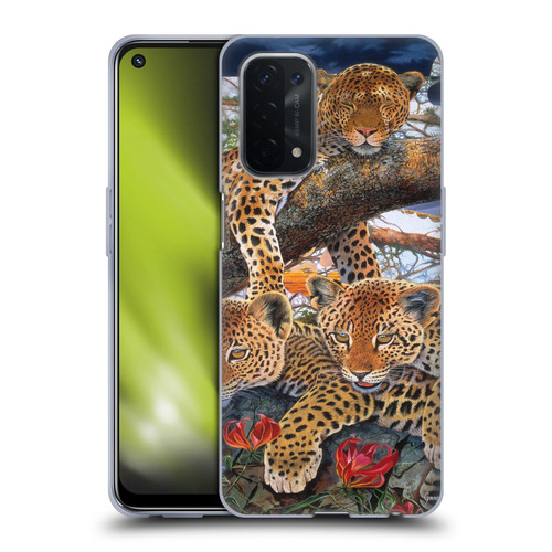 Graeme Stevenson Wildlife Leopard Soft Gel Case for OPPO A54 5G