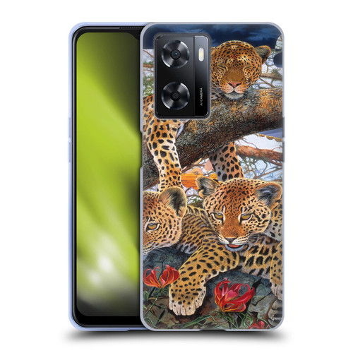 Graeme Stevenson Wildlife Leopard Soft Gel Case for OPPO A57s