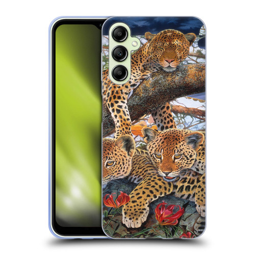Graeme Stevenson Wildlife Leopard Soft Gel Case for Samsung Galaxy A14 5G