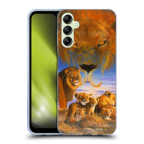 Graeme Stevenson Wildlife Lions Soft Gel Case for Samsung Galaxy A14 5G
