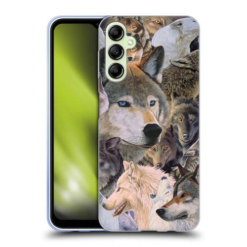 Graeme Stevenson Wildlife Wolves 1 Soft Gel Case for Samsung Galaxy A14 5G