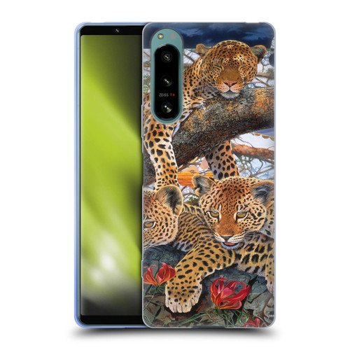 Graeme Stevenson Wildlife Leopard Soft Gel Case for Sony Xperia 5 IV