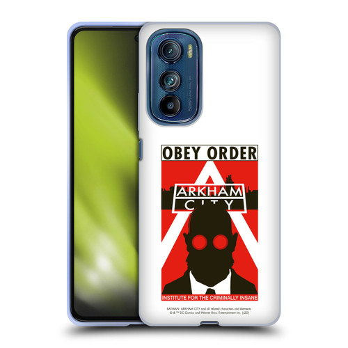 Batman Arkham City Graphics Hugo Strange Obey Order Soft Gel Case for Motorola Edge 30