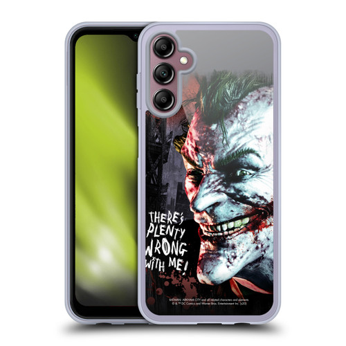 Batman Arkham City Graphics Joker Wrong With Me Soft Gel Case for Samsung Galaxy A14 5G