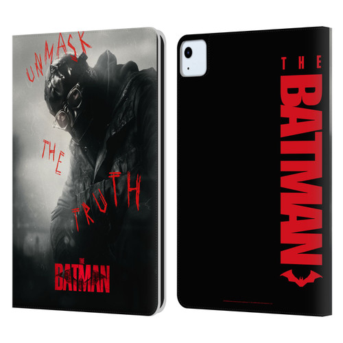 The Batman Posters Riddler Unmask The Truth Leather Book Wallet Case Cover For Apple iPad Air 2020 / 2022