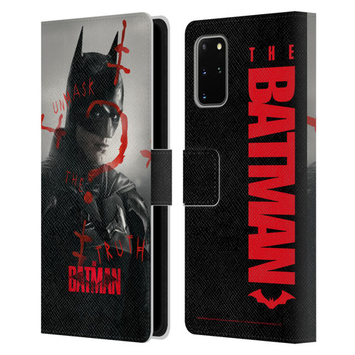 The Batman Posters Unmask The Truth Leather Book Wallet Case Cover For Samsung Galaxy S20+ / S20+ 5G